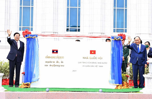 Nhà Quốc hội Lào: Công trình biểu tượng quan hệ Việt - Lào - Ảnh 1.