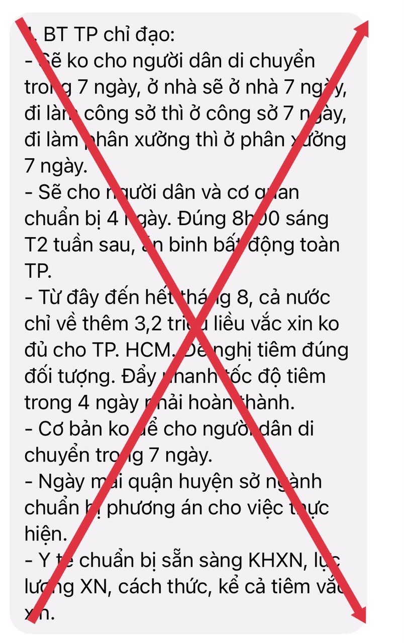 TP HCM và TP Nha Trang bác bỏ thông tin không cho người dân di chuyển trong 7 ngày - Ảnh 1.