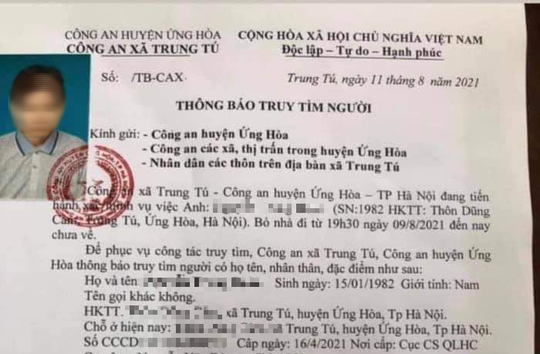 Người đàn ông mất tích được tìm thấy thi thể trong bao tải dưới ao - Ảnh 1.