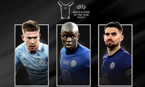 De Bruyne, Jorginho, Kante cạnh tranh danh hiệu Cầu thủ xuất sắc nhất năm - Ảnh 1.