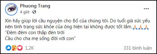 Sao Việt cầu nguyện cho sức khỏe của bố NSƯT Hoài Linh - Ảnh 1.