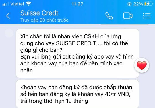 Vay 300 triệu đồng qua trang web suissecredit88.com, mất 1,1 tỉ đồng - Ảnh 1.