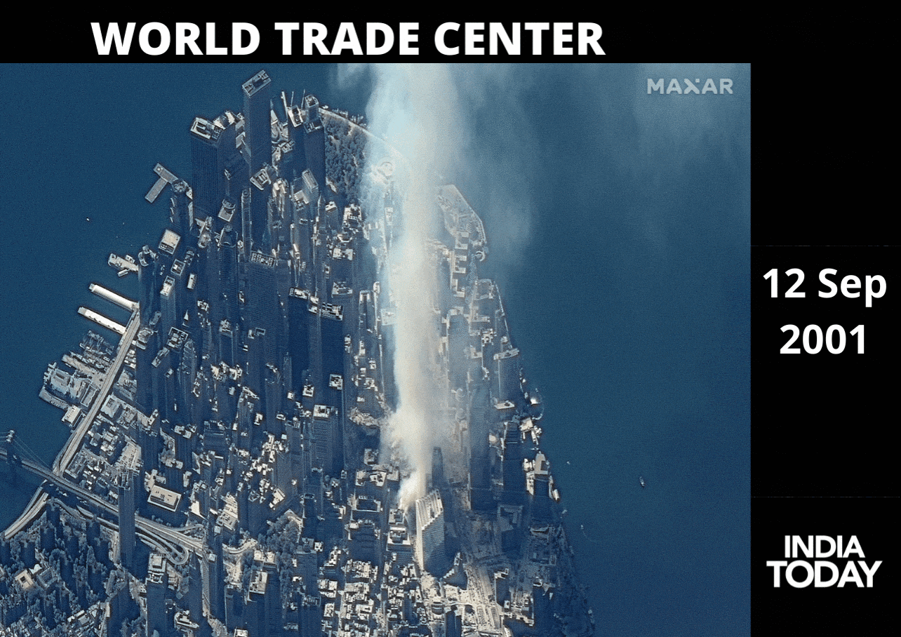 Vụ khủng bố 11-9-2001: Những hình ảnh hiện trường thay đổi sau 20 năm - Ảnh 1.