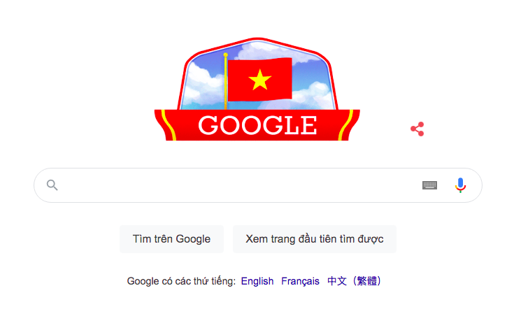 Google Đổi Giao Diện Bằng Ảnh Cờ Đỏ Sao Vàng Mừng Quốc Khánh Việt Nam - Báo  Người Lao Động