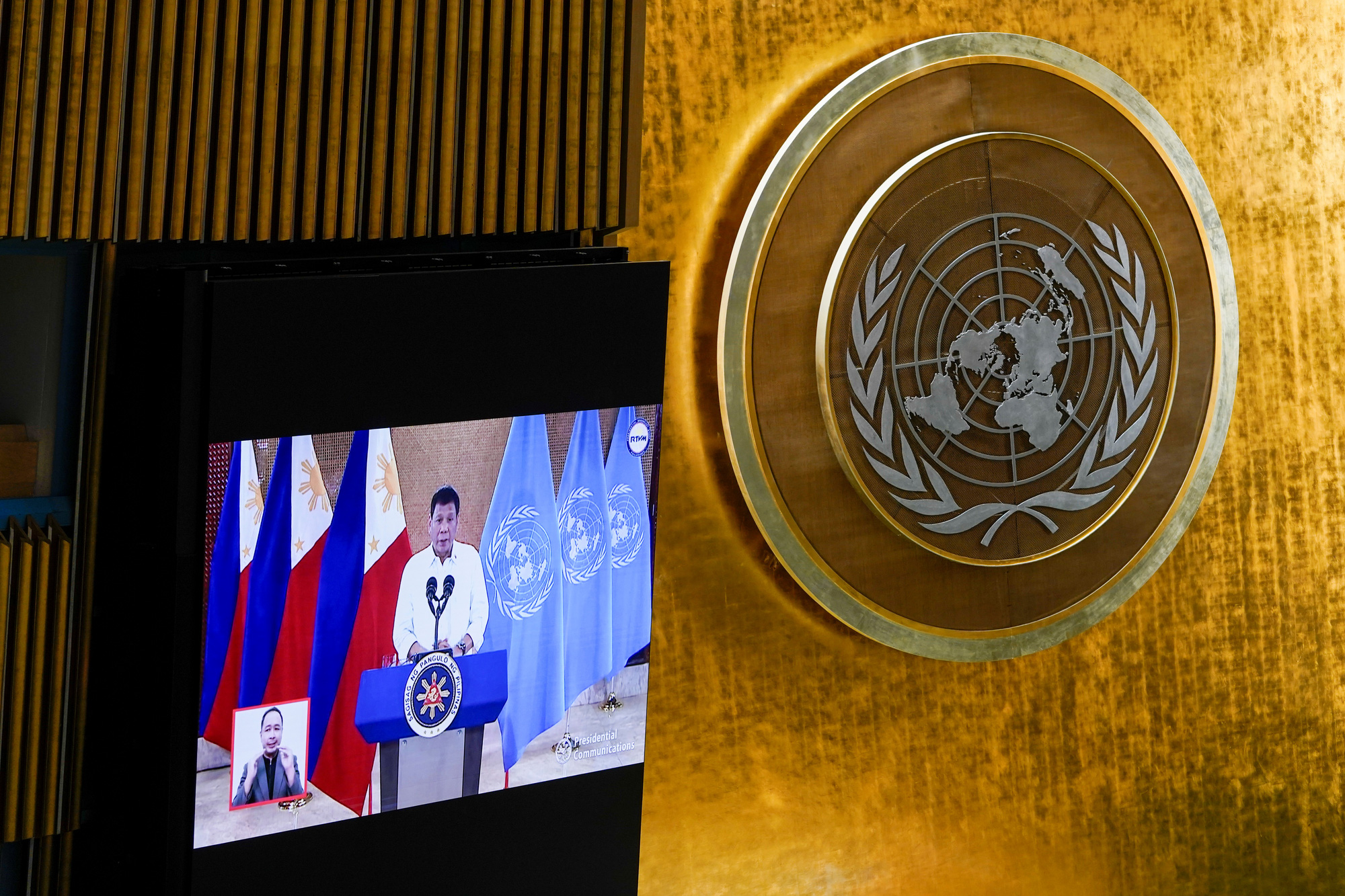 Tổng thống Philippines chỉ trích nước giàu tại Liên Hiệp Quốc - Ảnh 1. Tổng thống Philippines chỉ trích nước giàu tại Liên Hiệp Quốc - Ảnh 1.