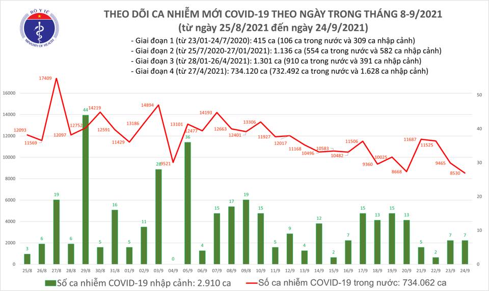 Ngày 24-9, thêm 8.537 ca mắc Covid-19, TP HCM giảm 1.266 ca so với ngày trước đó - Ảnh 1. Ngày 24-9, thêm 8.537 ca mắc Covid-19, TP HCM giảm 1.266 ca so với ngày trước đó - Ảnh 1.