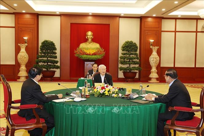 Cuộc gặp cấp cao Việt Nam - Campuchia - Lào - Ảnh 1.
