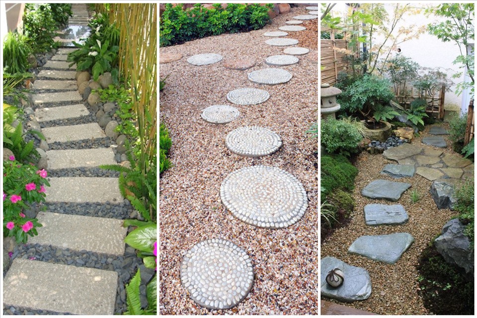 Những ý tưởng lối đi bằng đá ấn tượng trong sân vườn