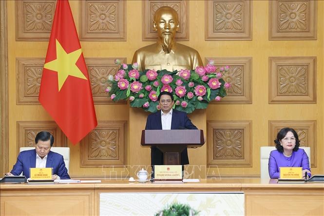 Thủ tướng Phạm Minh Chính gặp mặt lãnh đạo các ngân hàng - Ảnh 5.