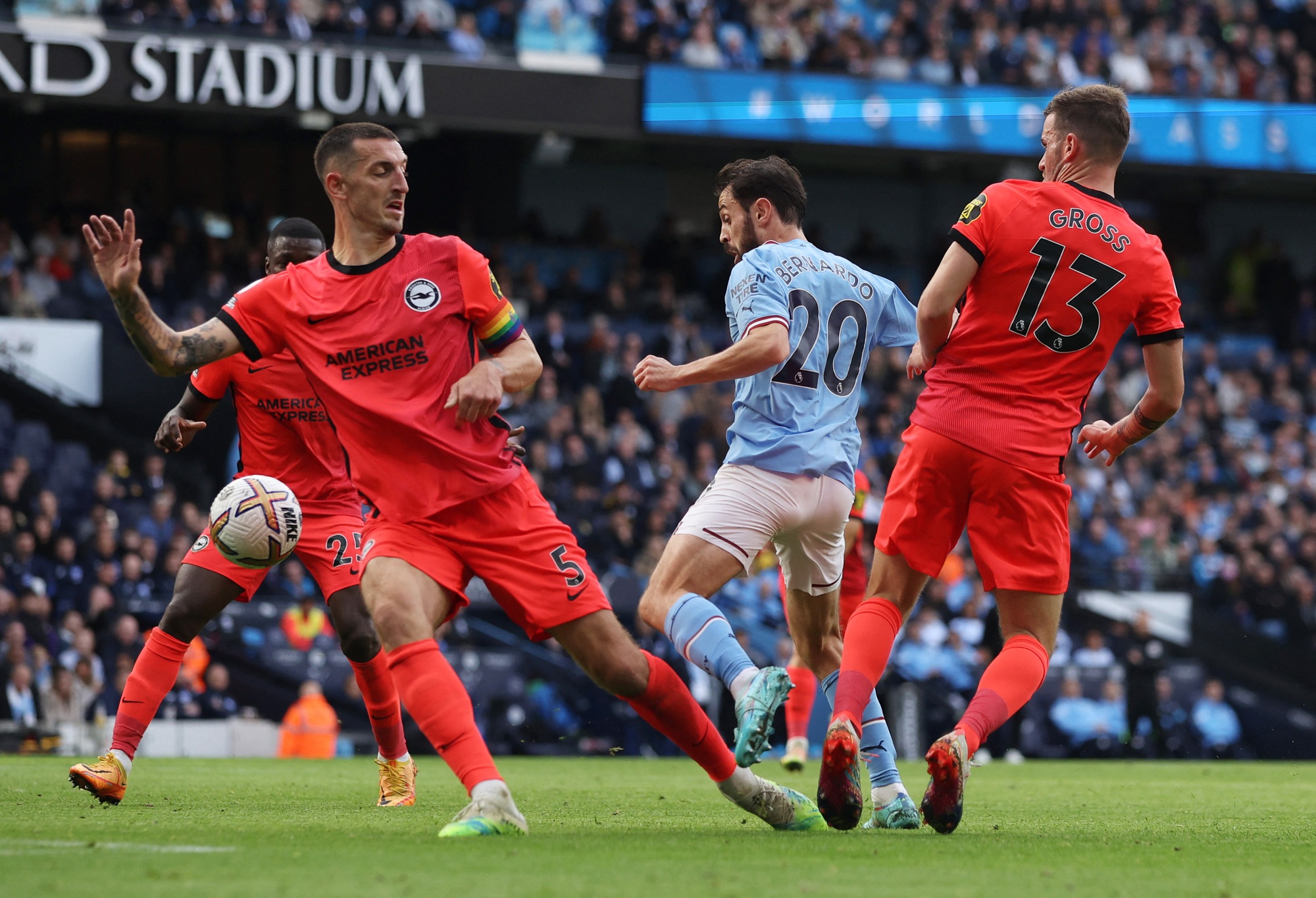 Haaland lập cú đúp, Man City thắng vùi dập Brighton - Ảnh 3.