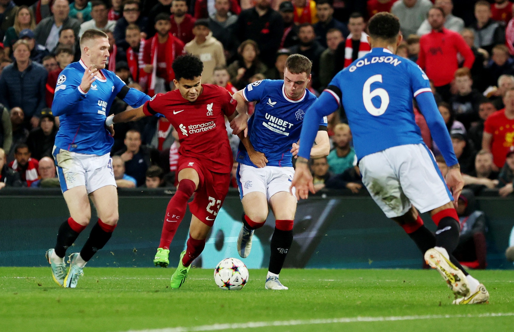 Thủ môn cứu nguy 8 lần, Rangers thua nhẹ 0-2 trước Liverpool - Ảnh 5.