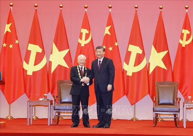 Tổng Bí thư Nguyễn Phú Trọng kết thúc tốt đẹp chuyến thăm chính thức Trung Quốc - Ảnh 1.