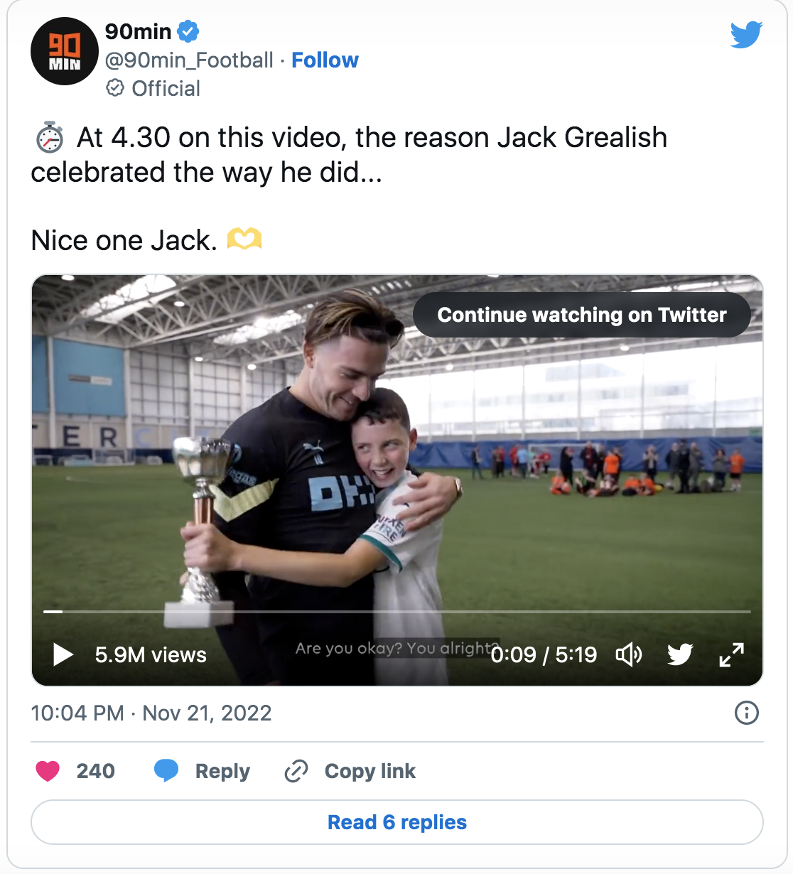 Jack Grealish ăn mừng lạ, lấy nước mắt cư dân mạng - Ảnh 3.