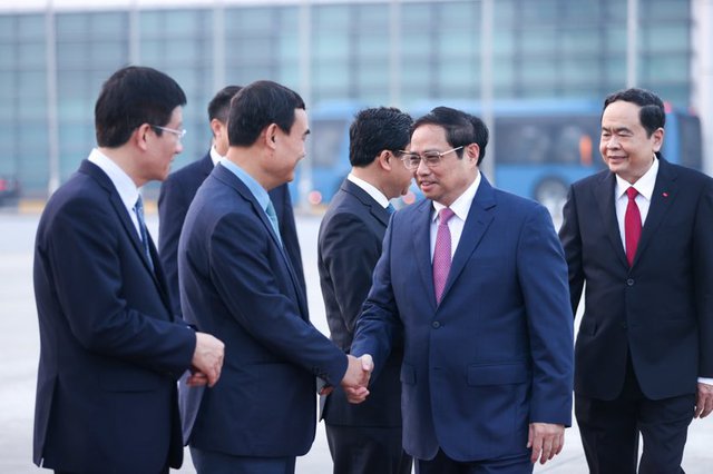 Thủ tướng Phạm Minh Chính tới Thủ đô Phnom Penh, bắt đầu thăm chính thức Campuchia - Ảnh 5.