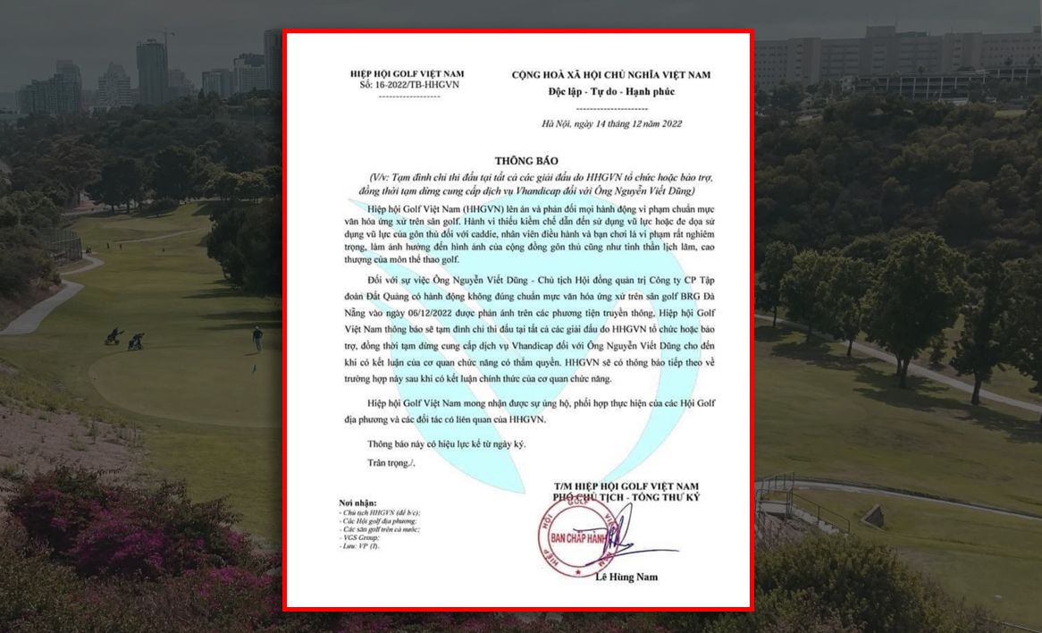 Toàn cảnh vụ vụt gậy sượt nón khiến nữ nhân viên sân golf nhập viện - Ảnh 5.