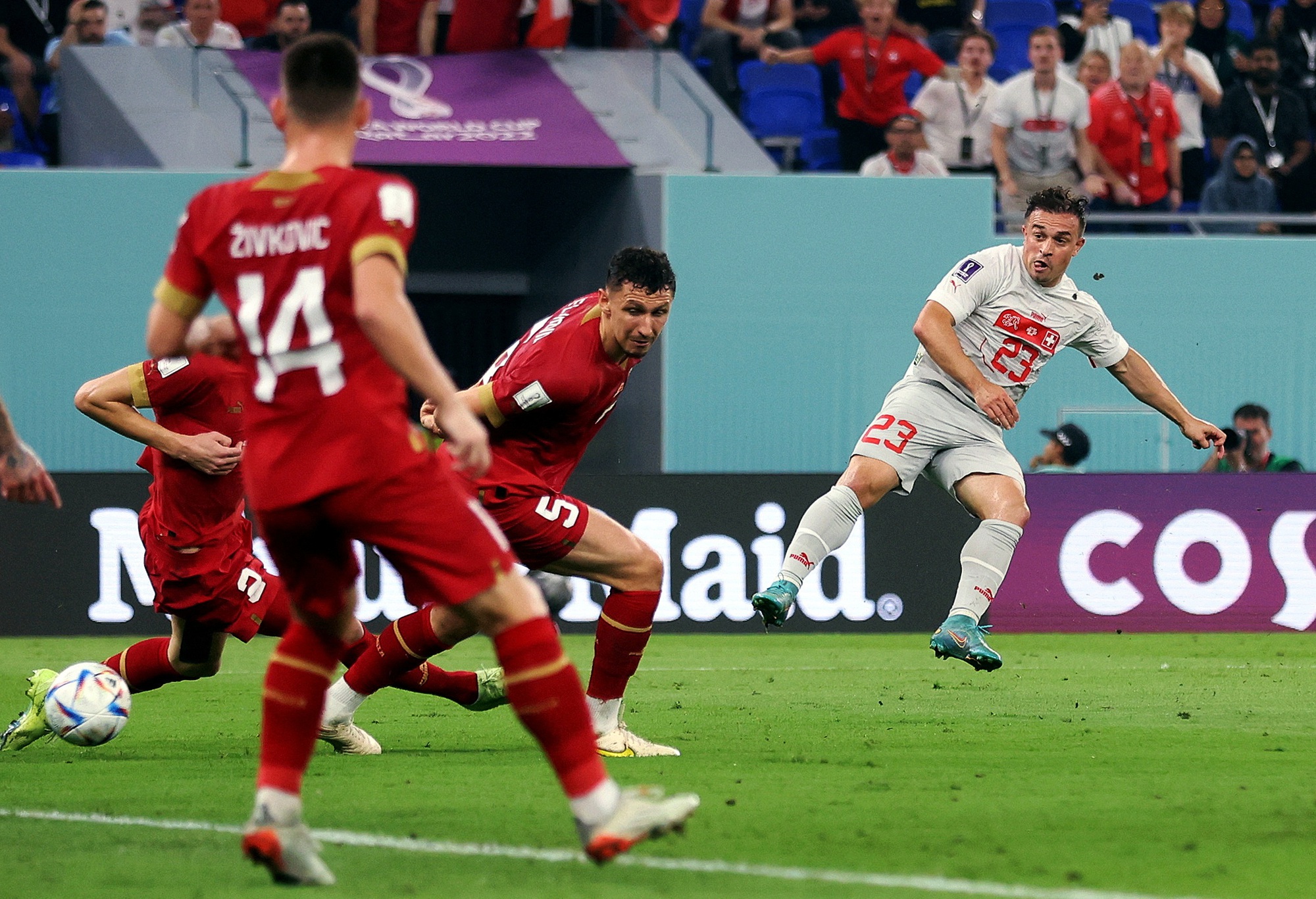 Vượt qua Serbia, Thụy Sĩ giành suất vào vòng 1/8 World Cup 2022 - Ảnh 1.