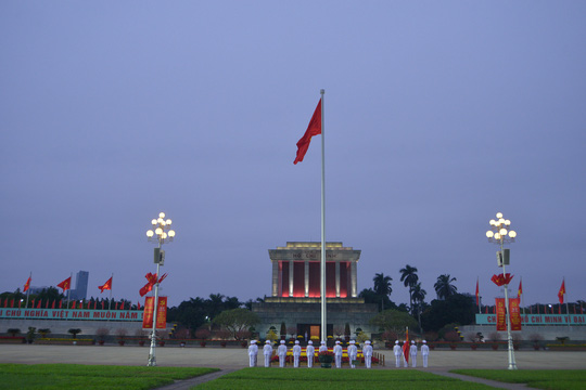 Lễ thượng cờ sáng Mùng Một Tết tại Quảng trường Ba Đình - Ảnh 18.