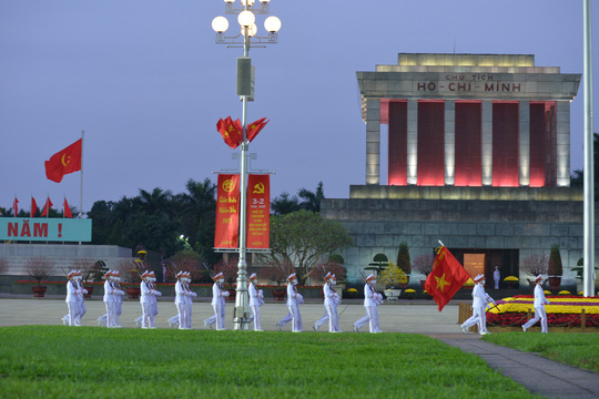 Lễ thượng cờ sáng Mùng Một Tết tại Quảng trường Ba Đình - Ảnh 19.