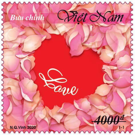 Phát hành tem tình yêu có hương hoa hồng vào ngày 14-2 - Ảnh 2.