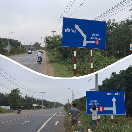 Đồng Nai đóng một tuyến đường để thi công sân bay Long Thành - Ảnh 1.