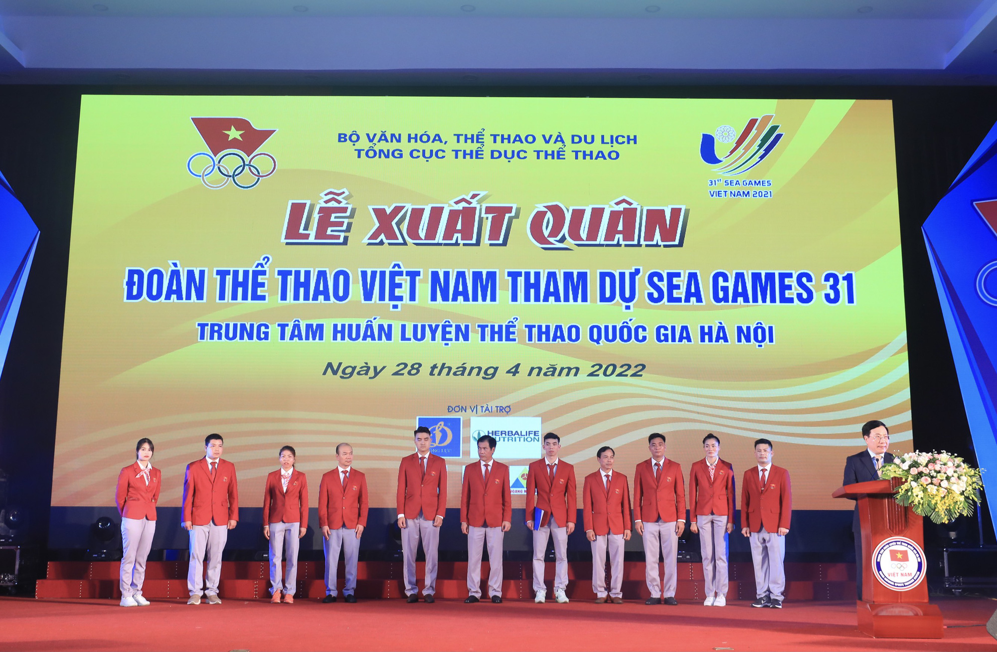 Lễ xuất quân của đoàn thể thao Việt Nam tại SEA Games 31 - Ảnh 9.