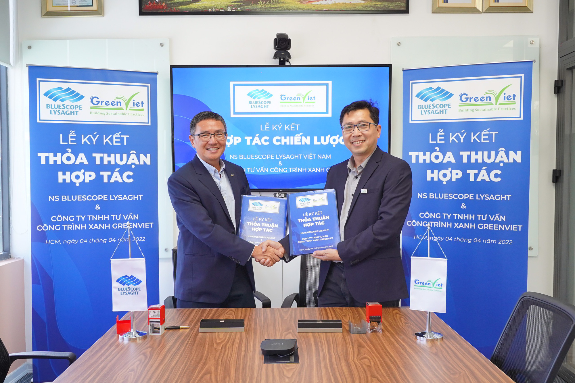 NS BlueScope Lysaght Việt Nam hợp tác với các doanh nghiệp đầu ngành - Ảnh 1.