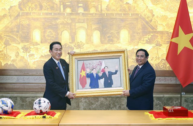 Chiêu đãi chào mừng Thủ tướng Nhật Bản Kishida Fumio thăm chính thức Việt Nam - Ảnh 6.