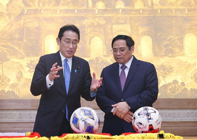 Chiêu đãi chào mừng Thủ tướng Nhật Bản Kishida Fumio thăm chính thức Việt Nam - Ảnh 4.