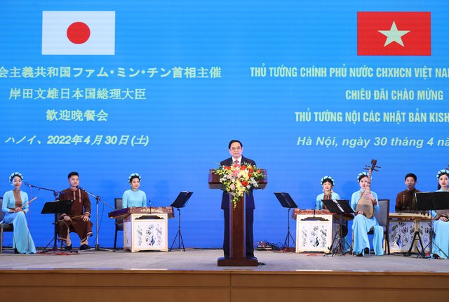 Chiêu đãi chào mừng Thủ tướng Nhật Bản Kishida Fumio thăm chính thức Việt Nam - Ảnh 7.