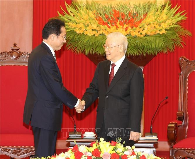 Tổng Bí thư Nguyễn Phú Trọng nhấn mạnh tiềm năng to lớn của hợp tác Việt - Nhật - Ảnh 1.