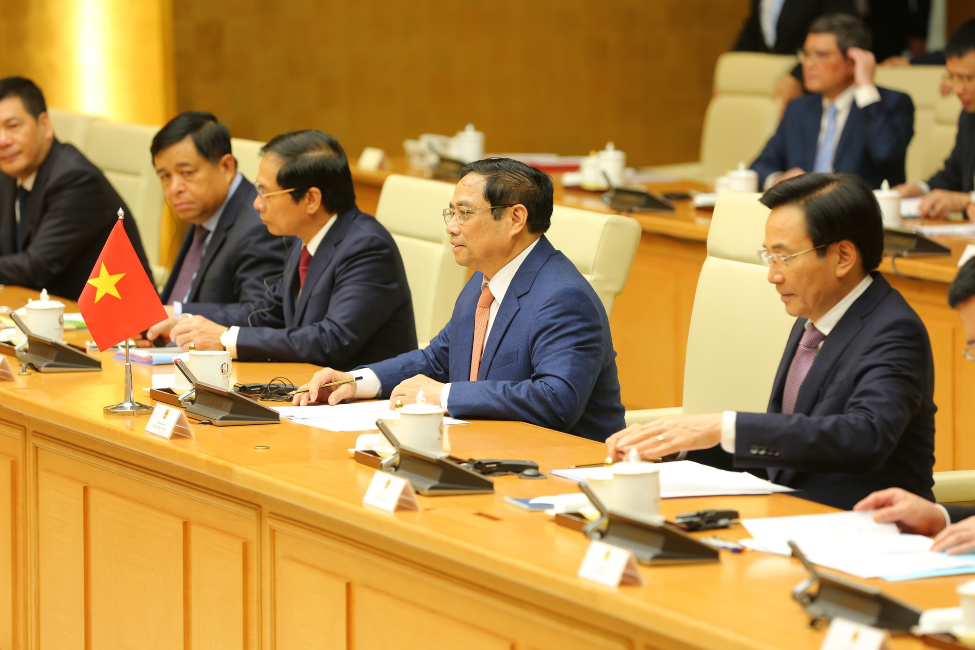 CLIP: Thủ tướng Phạm Minh Chính chủ trì lễ đón Thủ tướng Nhật Bản - Ảnh 15.
