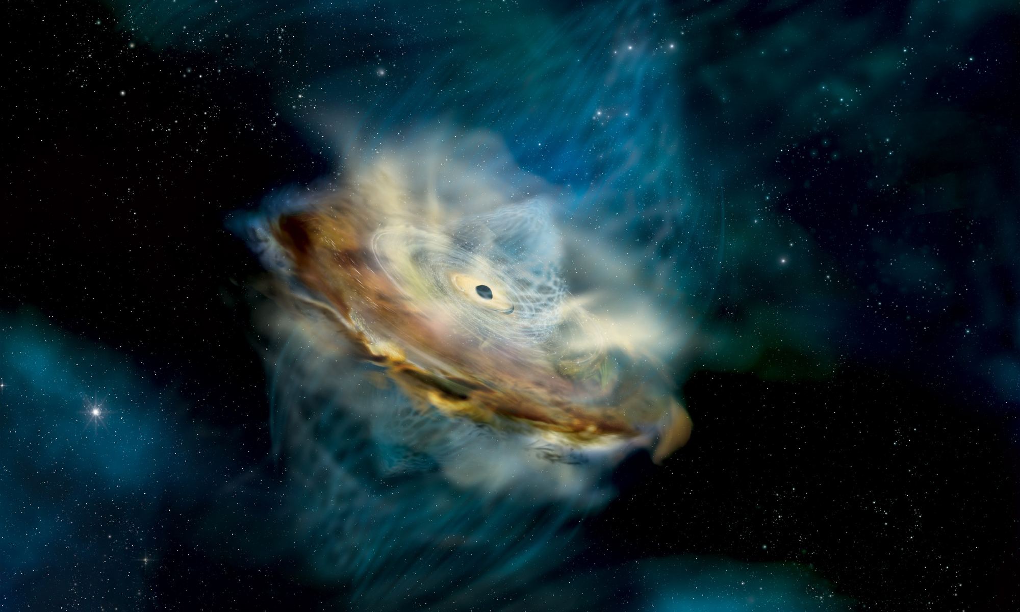 Siêu hố đen lớn gấp 20 tỷ lần Mặt Trời ăn sao liên tục  VnExpress