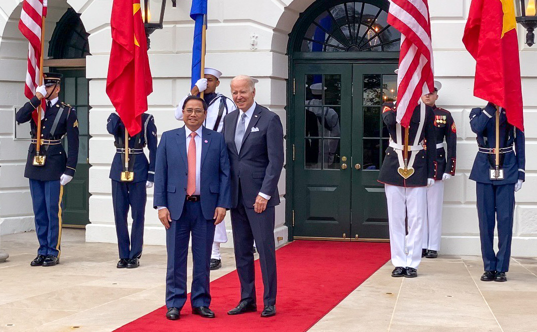 Pictures of Prime Minister Pham Minh Chinh attending the reception of President Joe Biden - Photo 2.