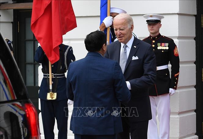 Những hình ảnh Thủ tướng Phạm Minh Chính dự chiêu đãi của Tổng thống Joe Biden - Ảnh 3.