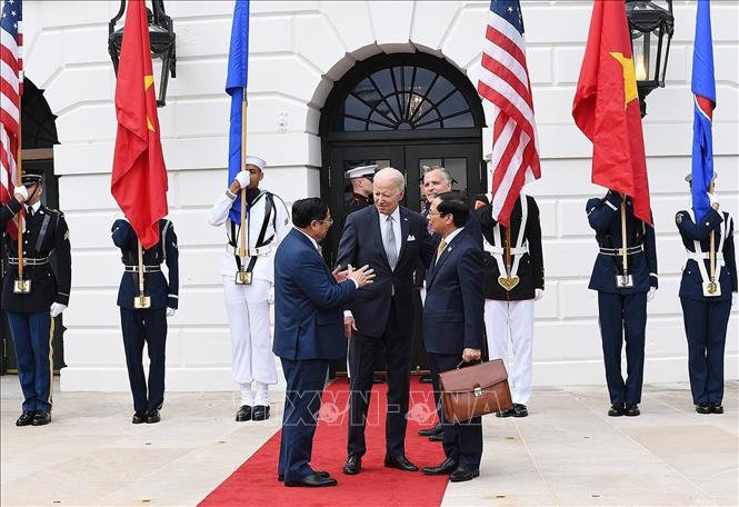 Những hình ảnh Thủ tướng Phạm Minh Chính dự chiêu đãi của Tổng thống Joe Biden - Ảnh 4.