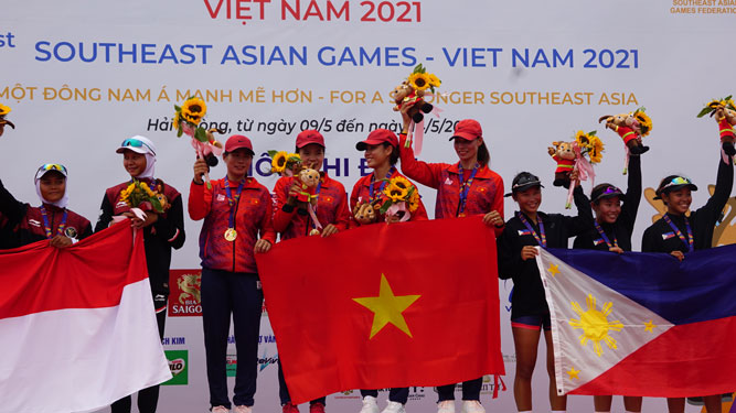Rowing Việt Nam thống trị đường đua xanh - Ảnh 1.