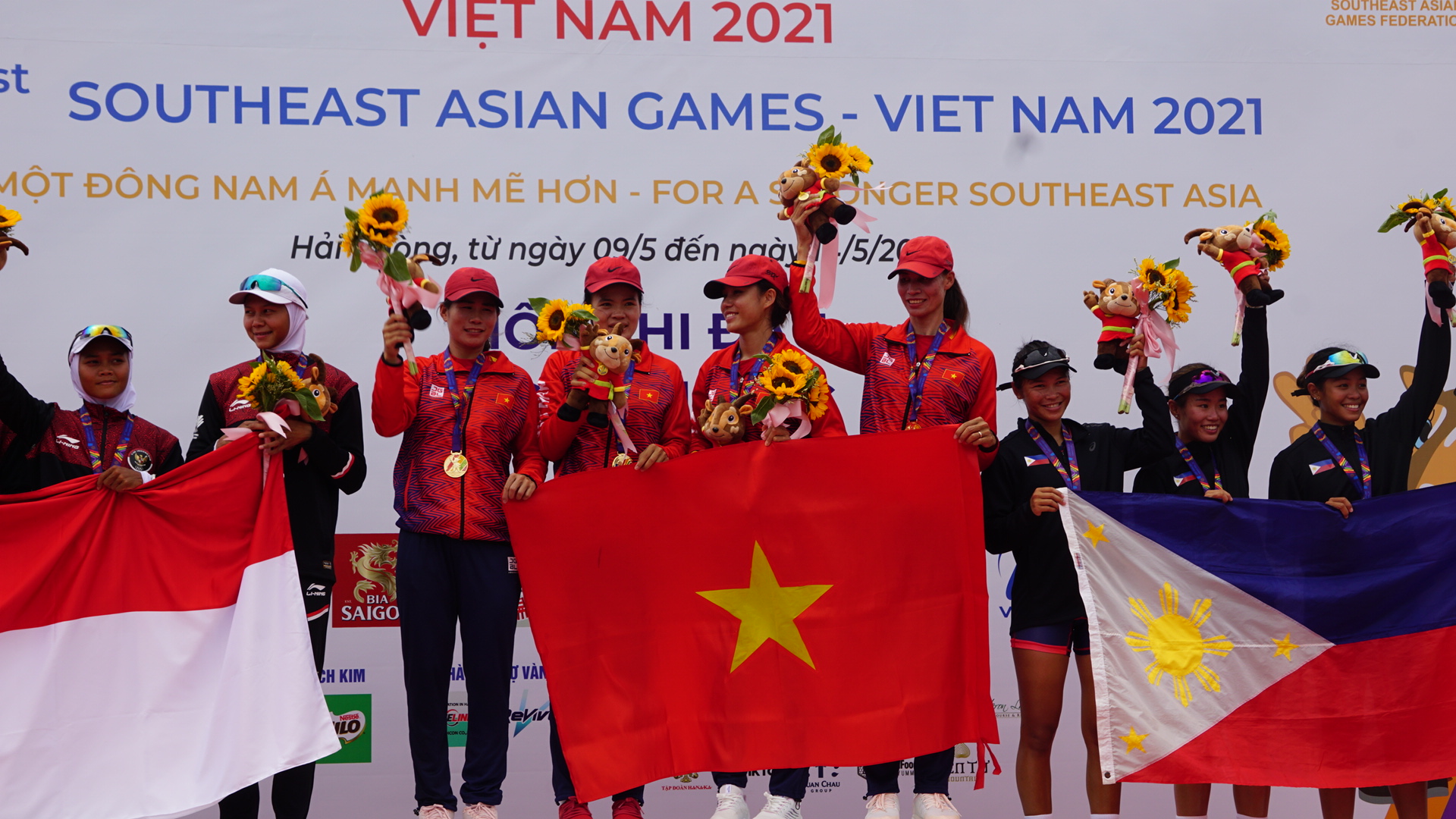 Rowing Việt Nam xuất sắc giành tấm HCV thứ ba tại SEA Games 31 - Ảnh 4. Rowing Việt Nam xuất sắc giành tấm HCV thứ ba tại SEA Games 31 - Ảnh 4.