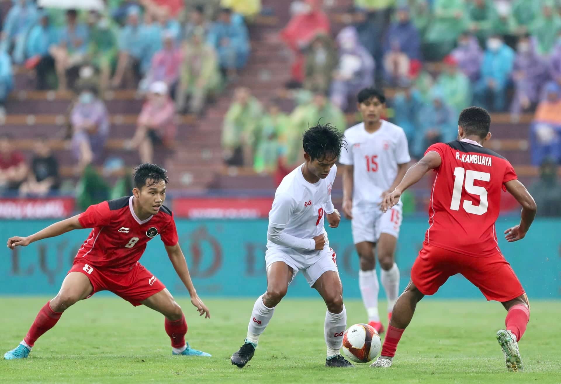 SEA Games 31: Thắng đậm Myanmar, U23 Indonesia vào bán kết - Ảnh 1.