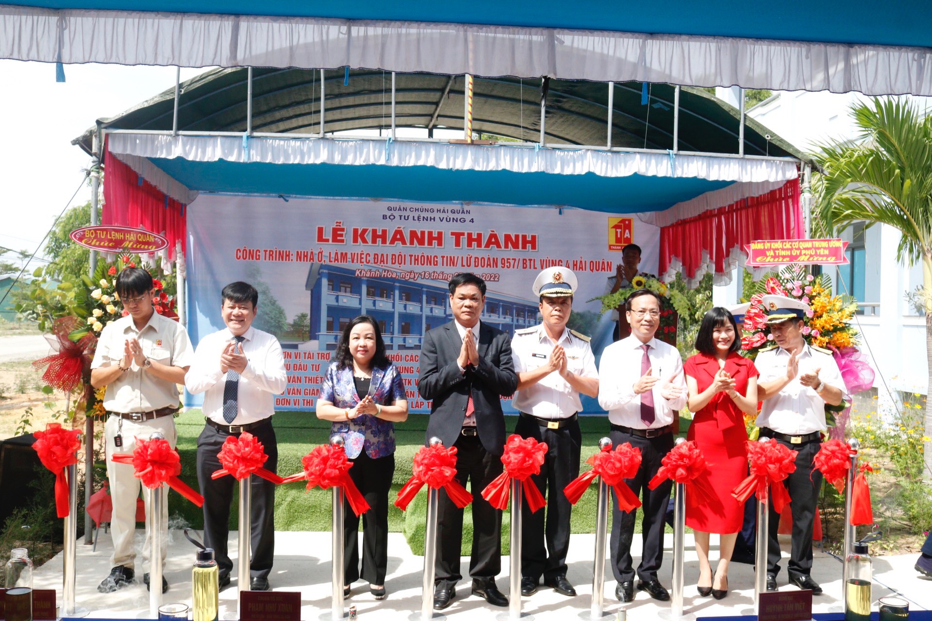 Khánh thành nhà ở và làm việc của Đại đội Thông tin-Lữ đoàn 957 Vùng 4 Hải quân - Ảnh 2.