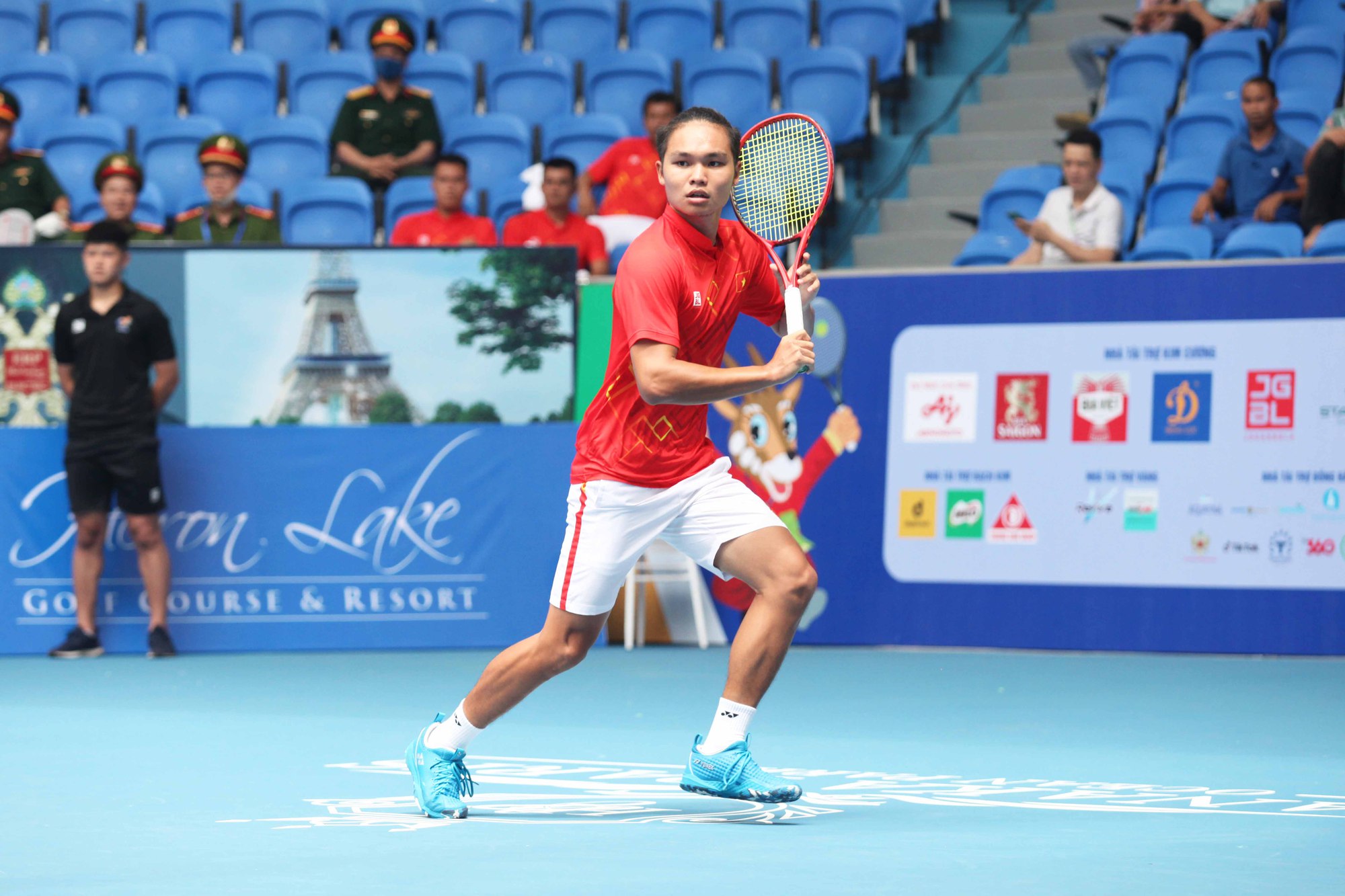 Tuyển Việt Nam khởi đầu xuất sắc nội dung đôi nam quần vợt SEA Games 31 - Ảnh 2.