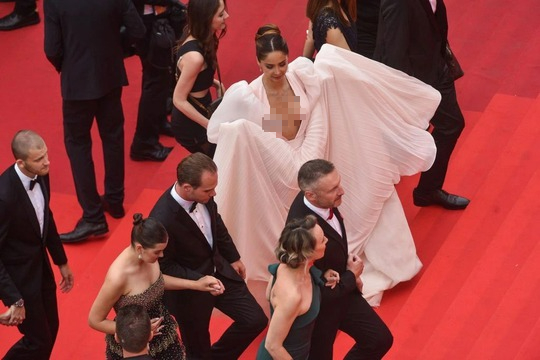 Cận cảnh “hớ hênh” trên thảm đỏ Cannes 2022 - Ảnh 4.