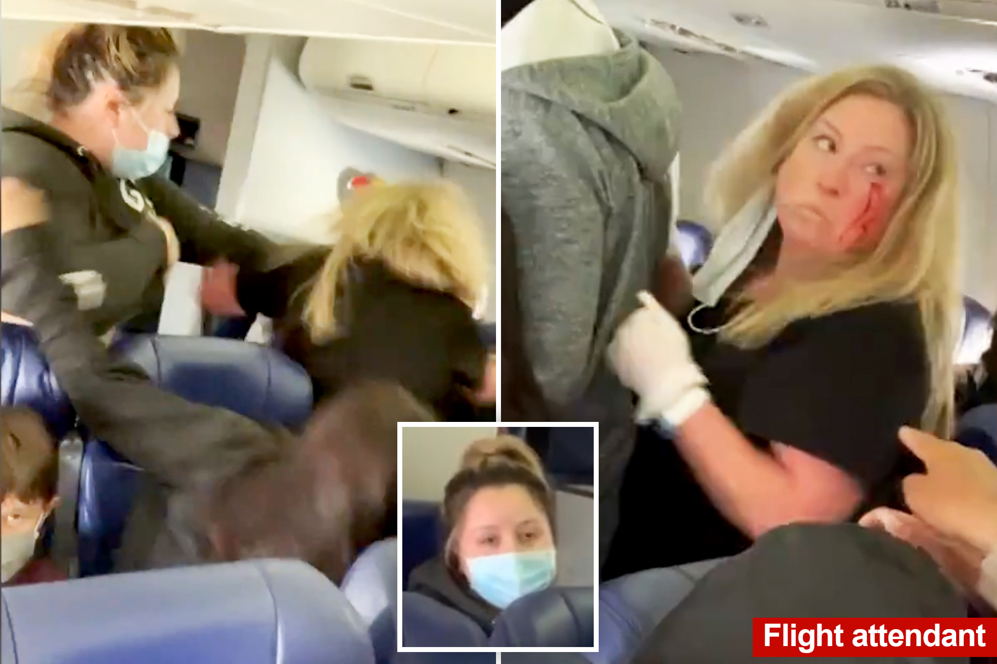 Breaking a flight attendant's tooth, an American female passenger received a prison sentence - Photo 2.