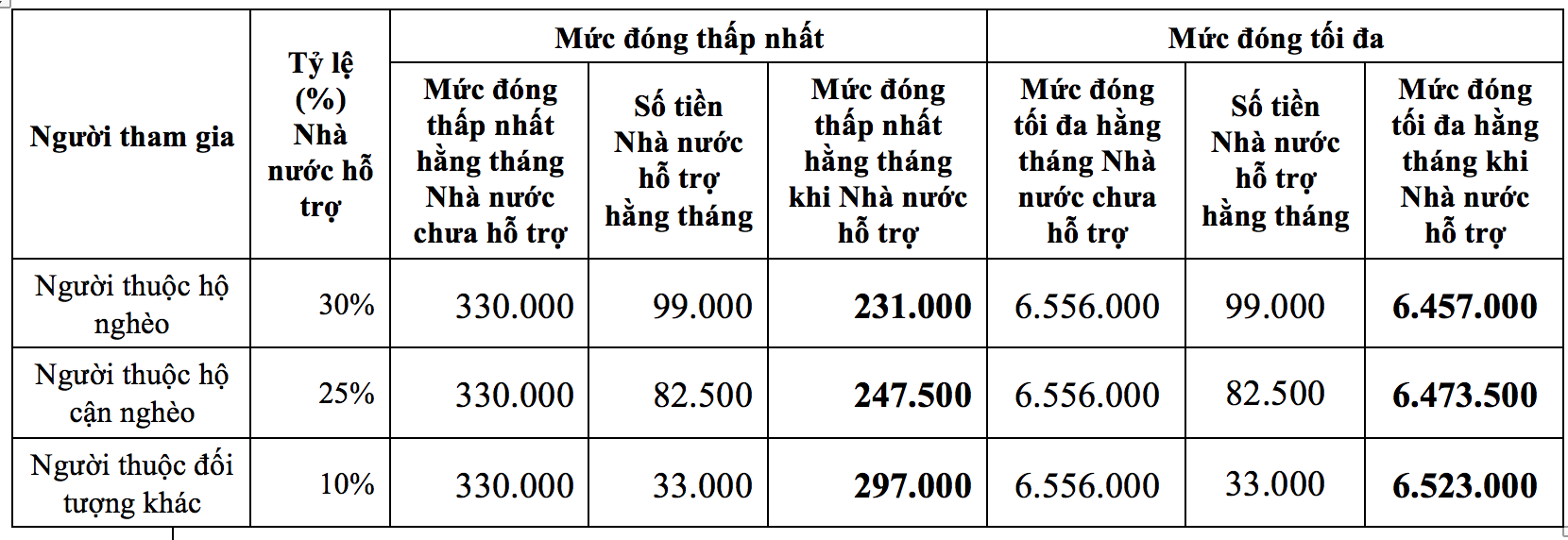 Mức đóng bảo BHXH tự nguyện thấp nhất sau hỗ trợ còn bao nhiêu? - Ảnh 2.