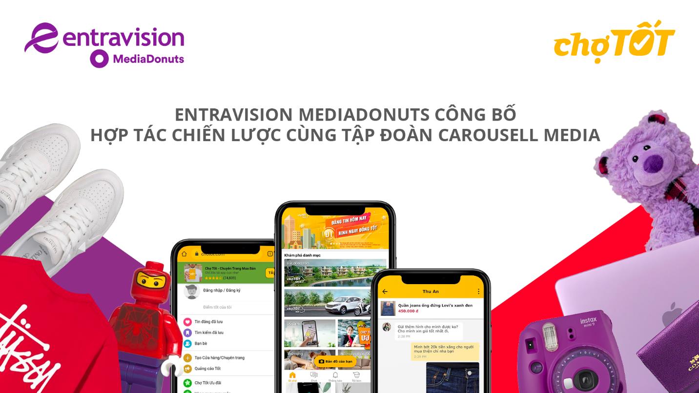 Carousell Media Group hợp tác chiến lược với Entravision MediaDonuts