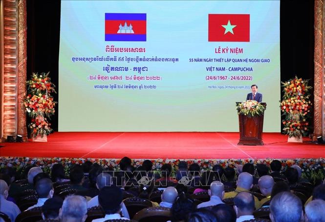 Lễ kỷ niệm 55 năm thiết lập quan hệ ngoại giao Việt Nam - Campuchia - Ảnh 6.