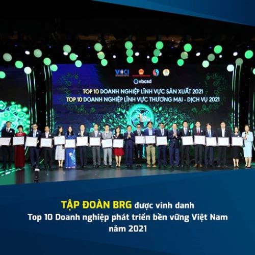 Tập đoàn BRG được vinh danh Top 10 doanh nghiệp phát triển bền vững Việt Nam 2021 - Ảnh 1.