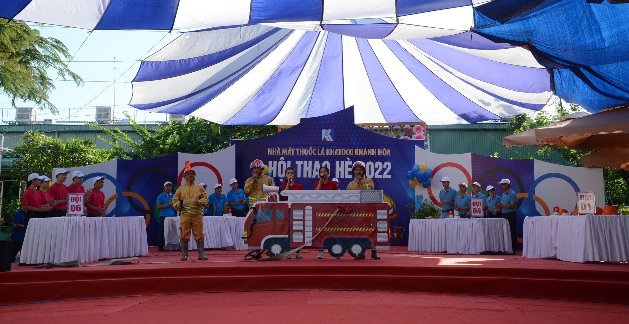 Sôi nổi Hội thao hè công nhân Nhà máy thuốc lá Khatoco - Ảnh 1.