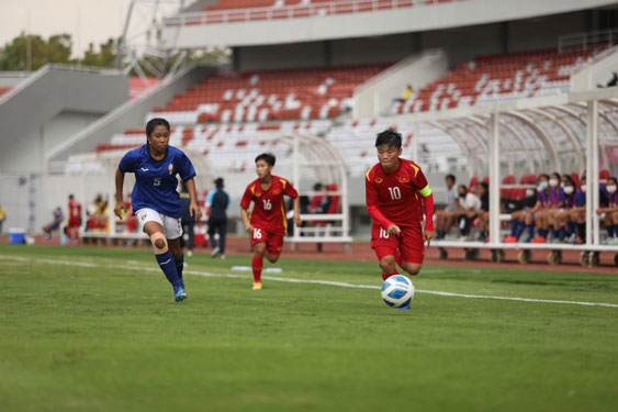 Tuyển Việt Nam vào bán kết Giải U18 Nữ Đông Nam Á - Ảnh 1.