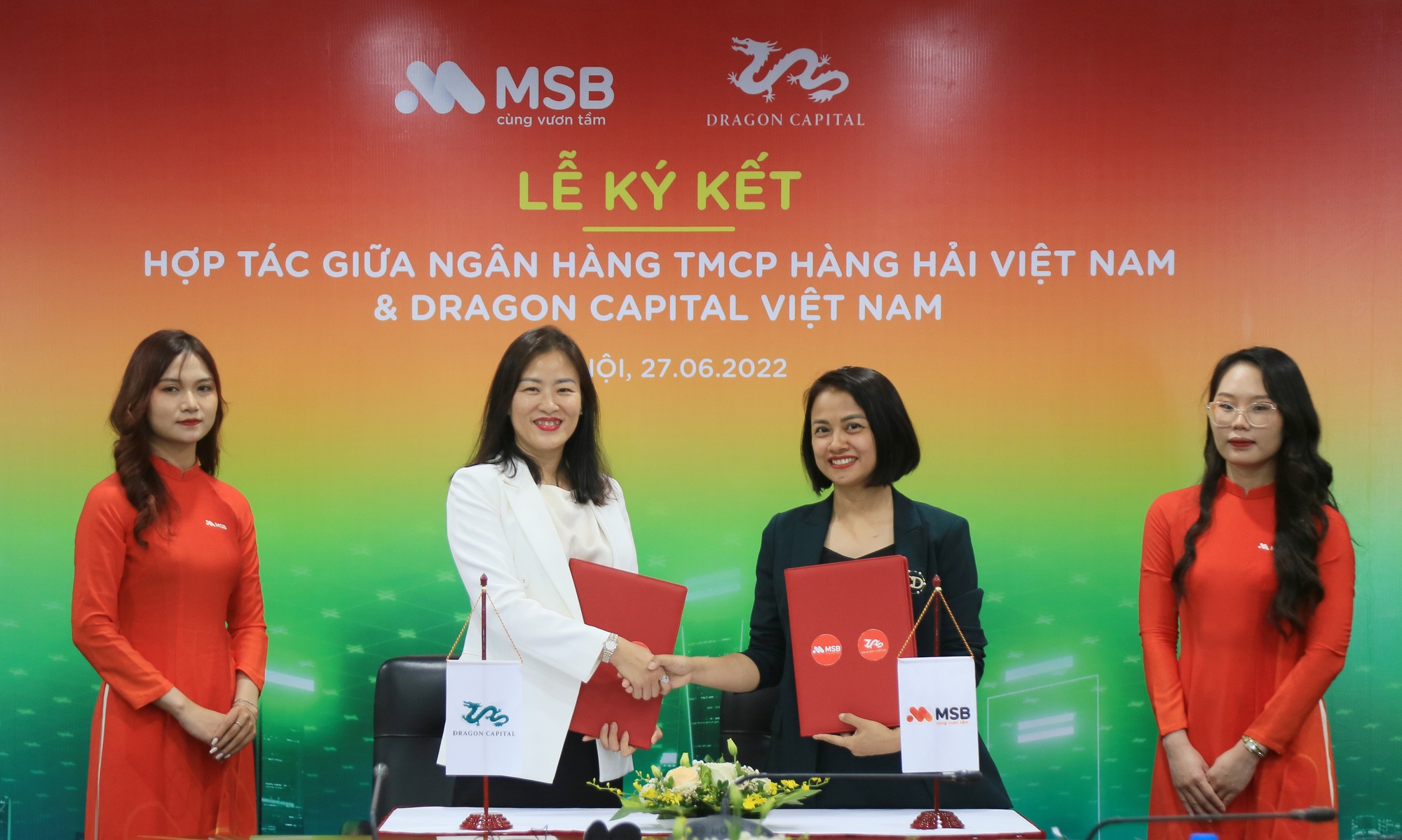 MSB hợp tác với Dragon Capital ra mắt sản phẩm đầu tư cho khách hàng ưu tiên