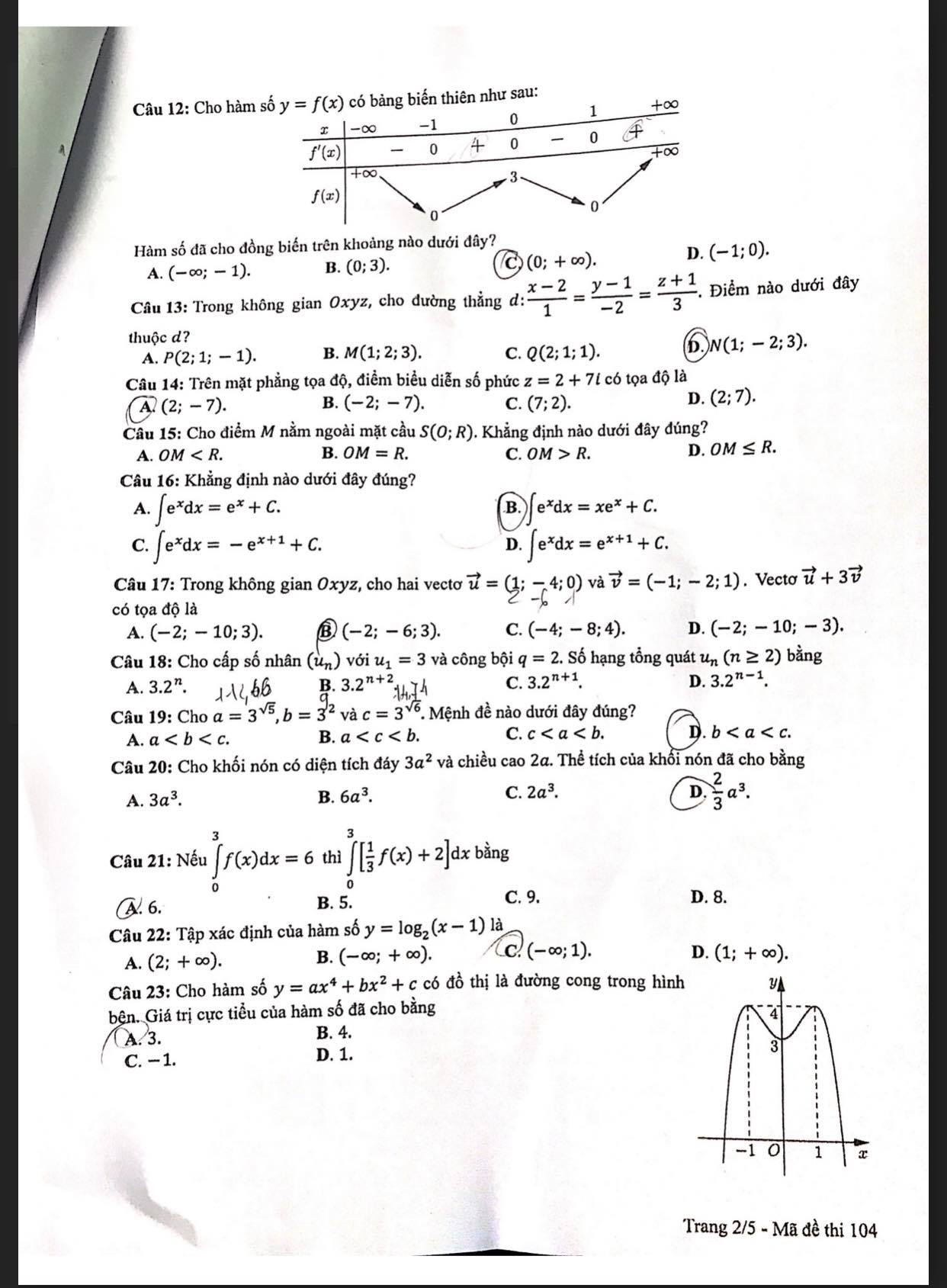 Thi tốt nghiệp THPT: Thí sinh tiếp tục thi môn toán, đón xem gợi ý giải đề - Ảnh 15.